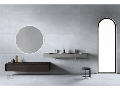 MUSES KOLOR LIGHT GREY MATTE 600X1200MM RECTANGULAR TILE (PER BOX)