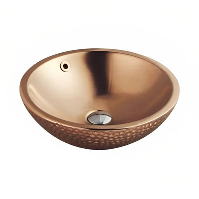 INSPIRE GOLF BALL ROSE GOLD BASIN 430MM