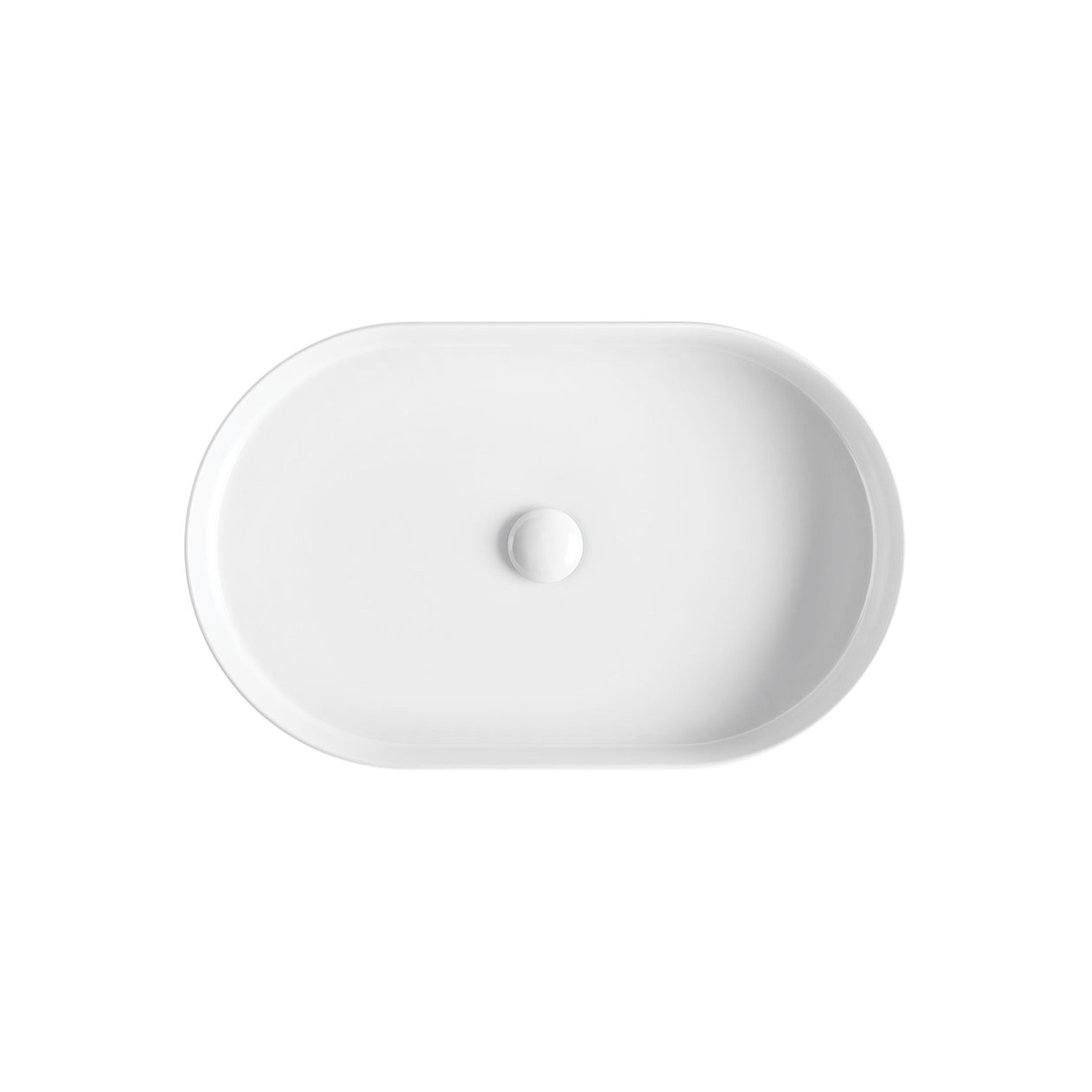 FIENZA ELEANOR FLUTED ABOVE COUNTER BASIN MATTE WHITE 580MM