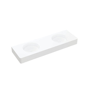 FIENZA ENCANTO SOLID SURFACE WALL HUNG BASIN MATTE WHITE 1400MM