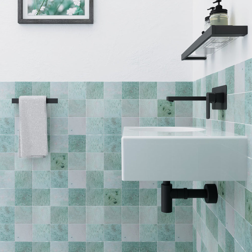 FIENZA REBA WALL HUNG LEFT-HAND BASIN GLOSS WHITE 600MM