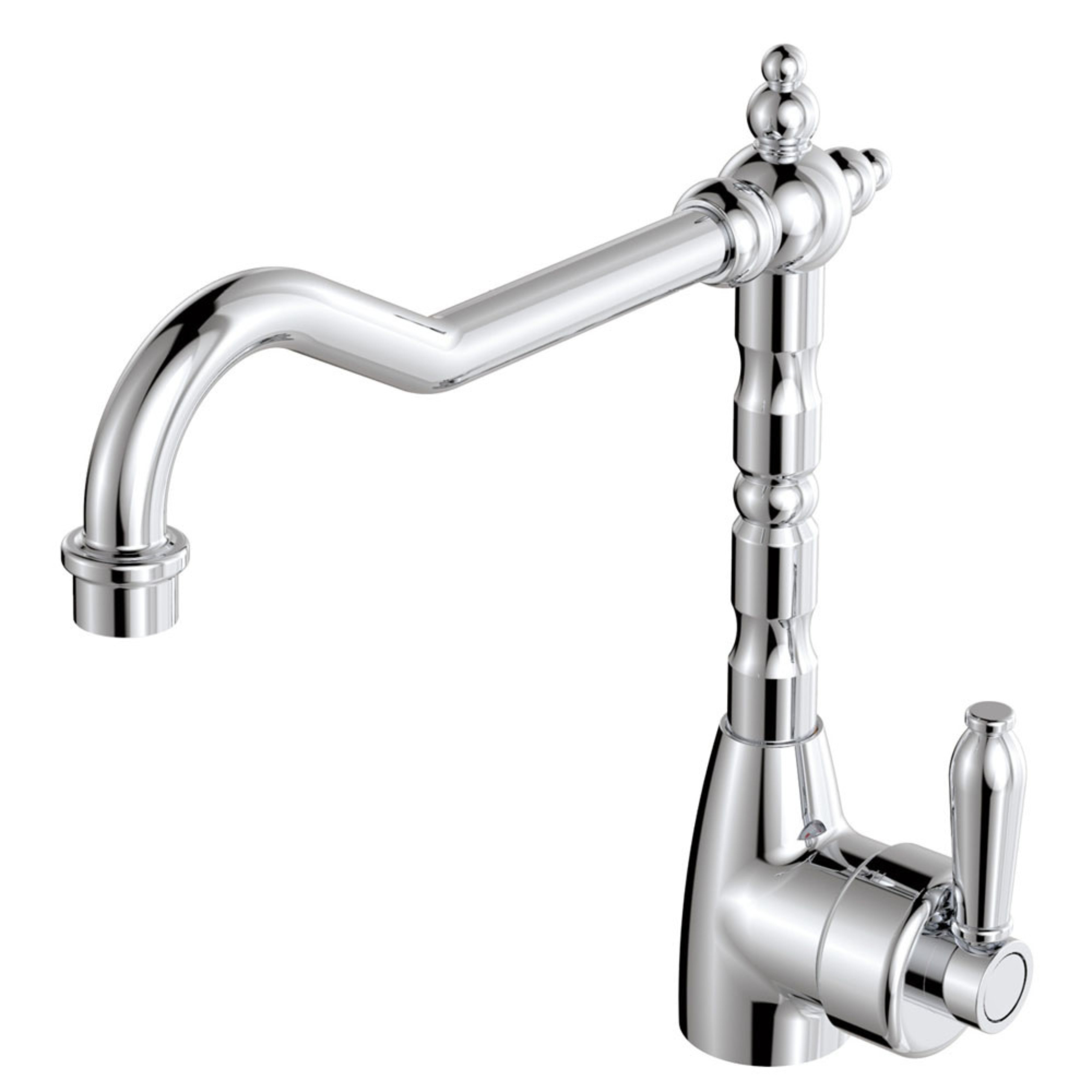 FIENZA ELEANOR SHEPHERDS CROOK SINK MIXER 283MM CHROME