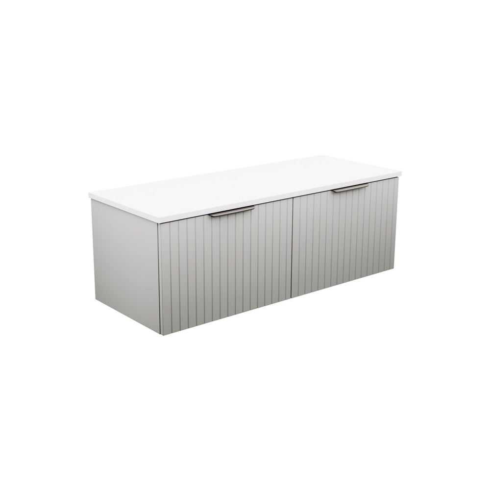 FIENZA BAYVIEW STONE GREY MATTE 1200MM SINGLE BOWL WALL HUNG VANITY