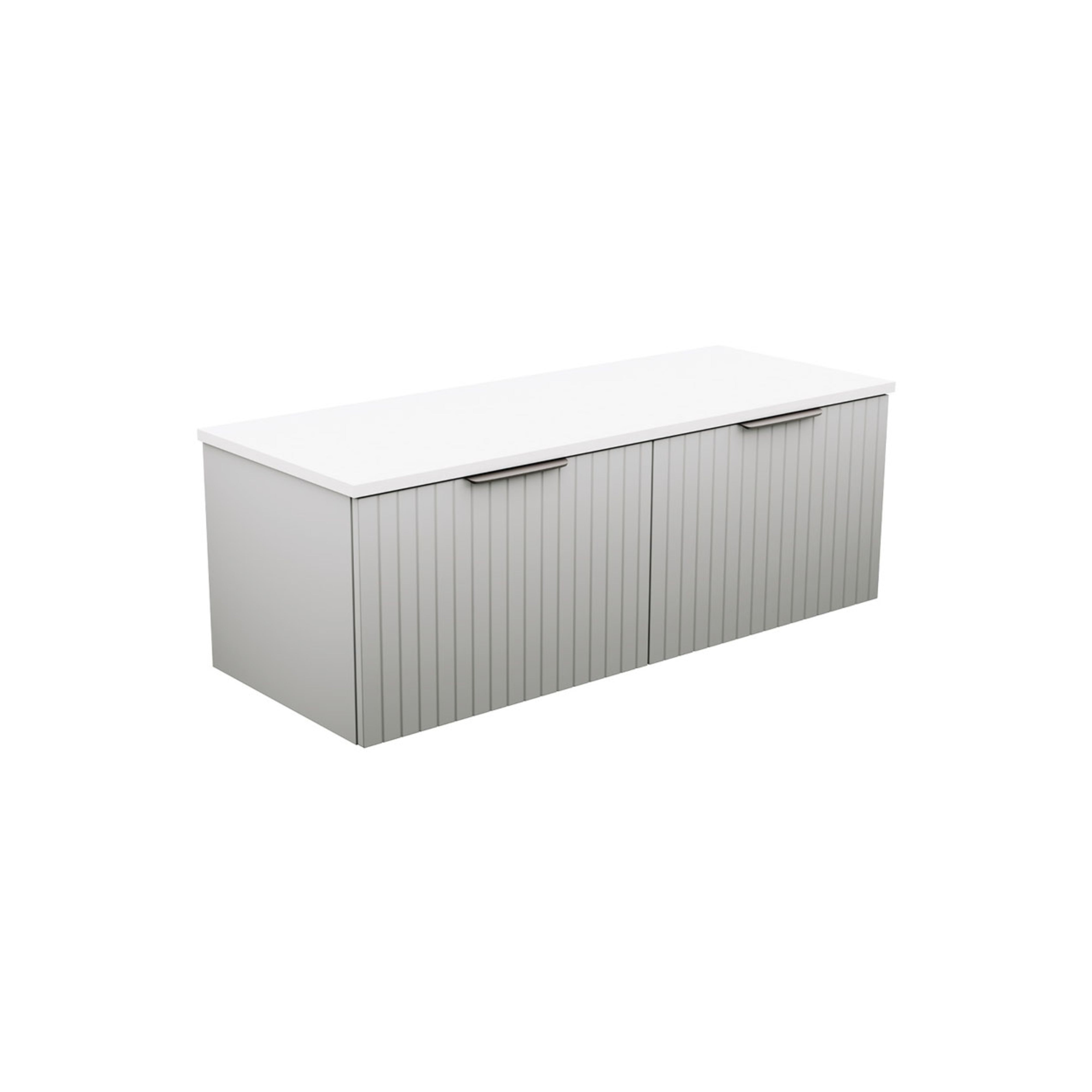FIENZA BAYVIEW STONE GREY MATTE 1200MM SINGLE BOWL WALL HUNG VANITY