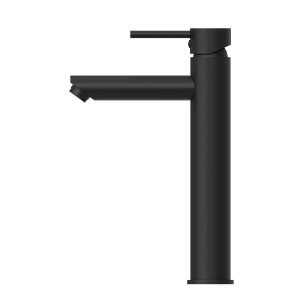 NERO DOLCE LEAD FREE TALL BASIN MIXER STRAIGHT SPOUT 286MM MATTE BLACK