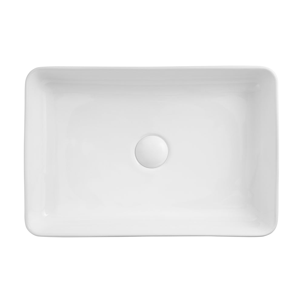 SEIMA PLATI 500 ABOVE COUNTER BASIN GLOSS WHITE 510MM