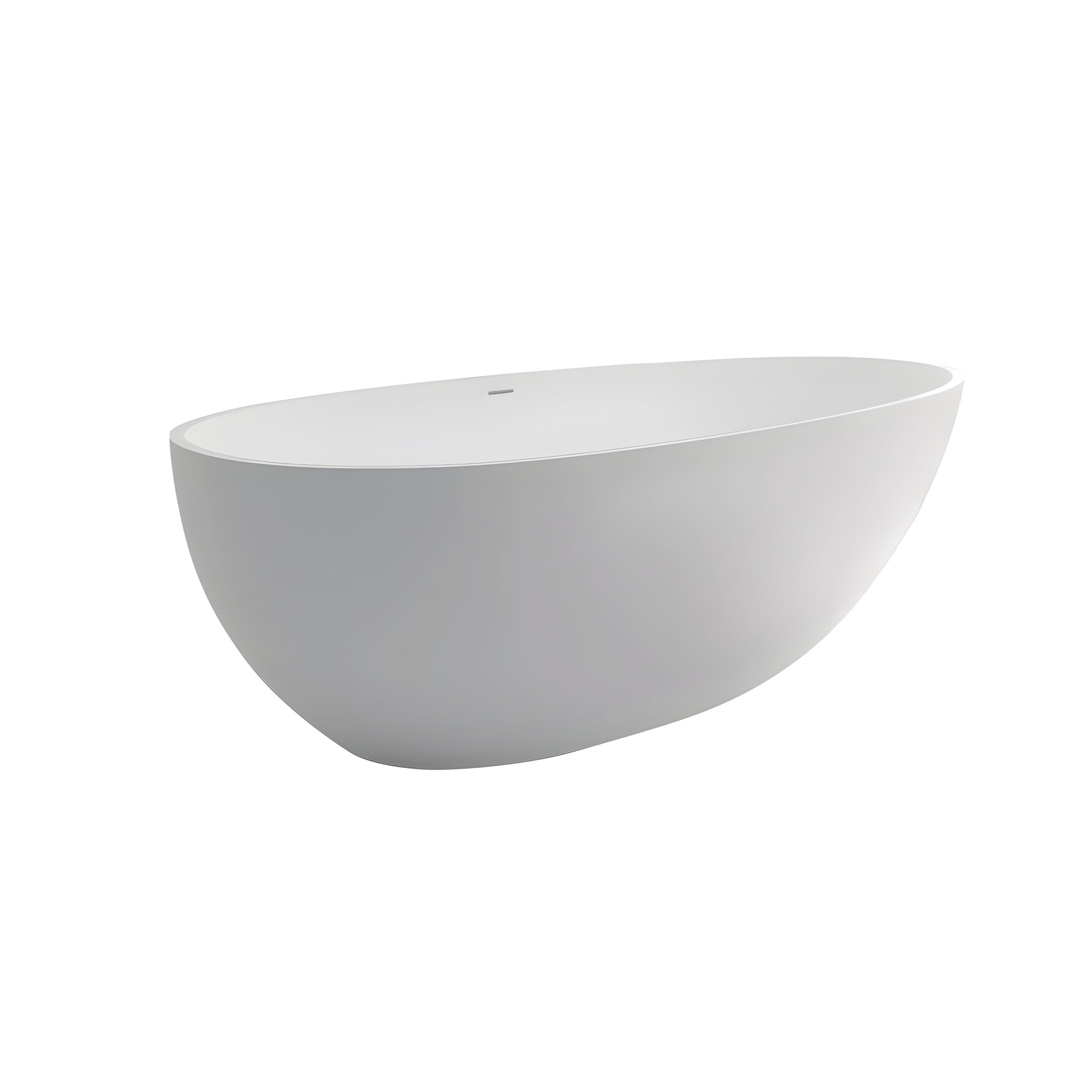 FIENZA BAHAMA SOLID SURFACE FREESTANDING BATHTUB MATTE WHITE (AVAILABLE IN 1500MM AND 1685MM)