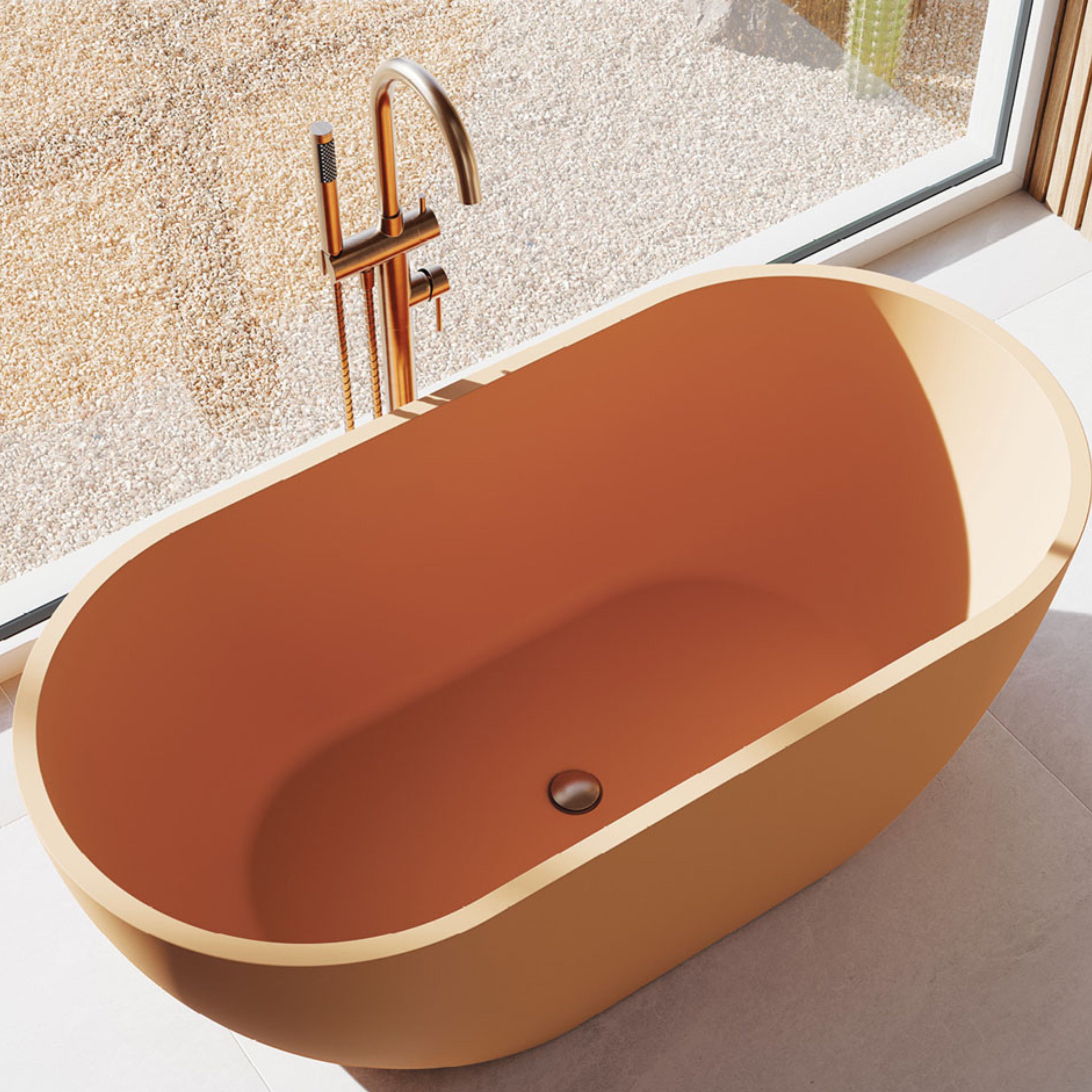 FIENZA UNIVERSAL PULL-OUT/POP-UP NON-OVERFLOW BATHTUB WASTE 40MM BRUSHED COPPER
