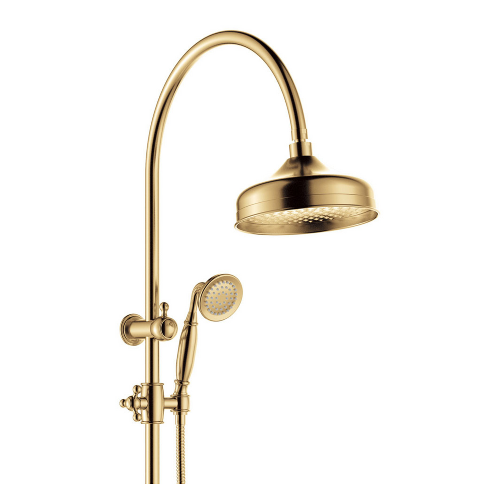 FIENZA LILLIAN TWIN SHOWER URBAN BRASS