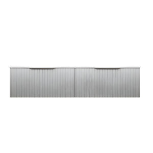 FIENZA BAYVIEW STONE GREY MATTE 1800MM SINGLE BOWL WALL HUNG VANITY