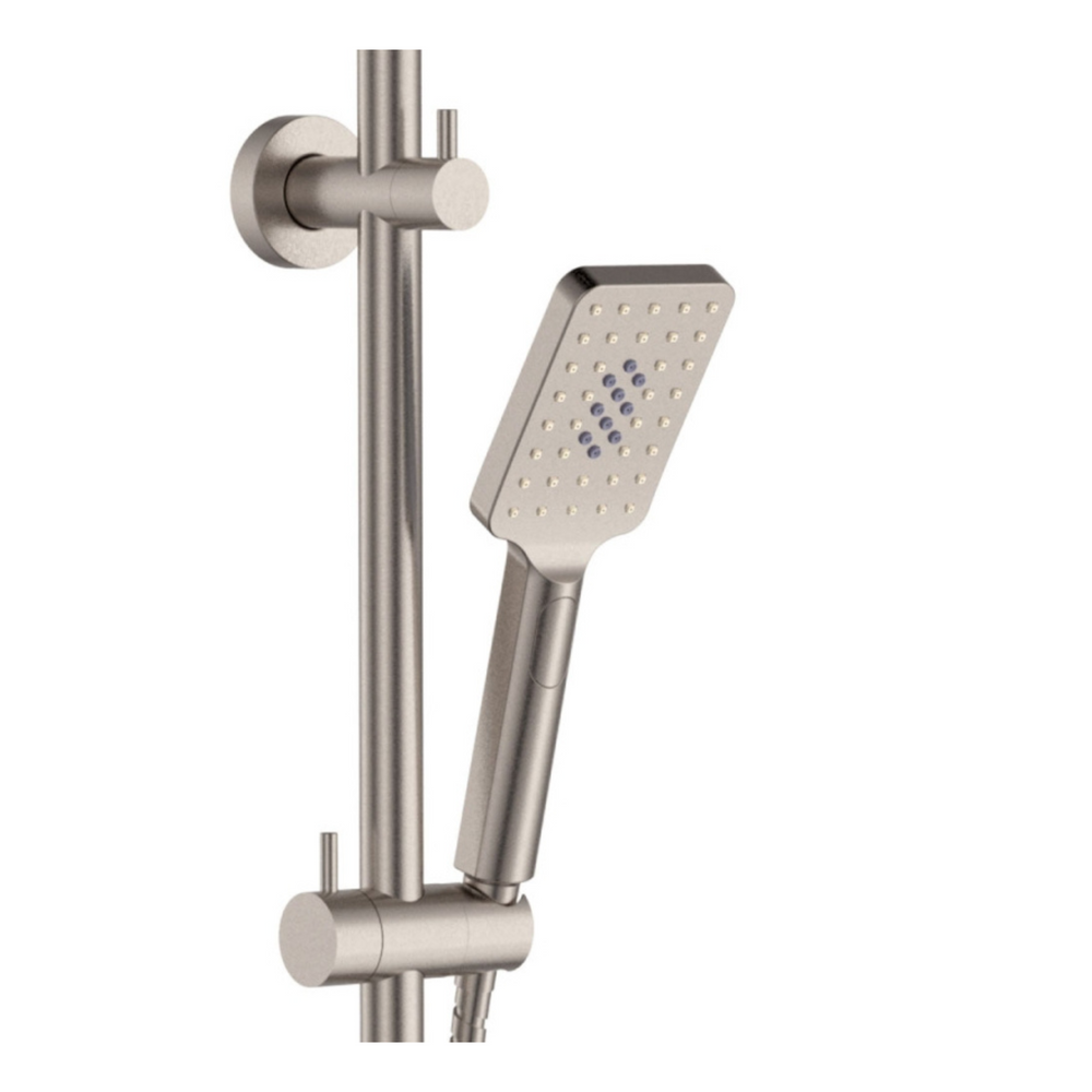 FIENZA TONO TWIN SHOWER BRUSHED NICKEL