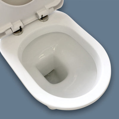 FIENZA RAK WASHINGTON CLOSE COUPLED TOILET SUITE ALPINE WHITE WITH P-TRAP