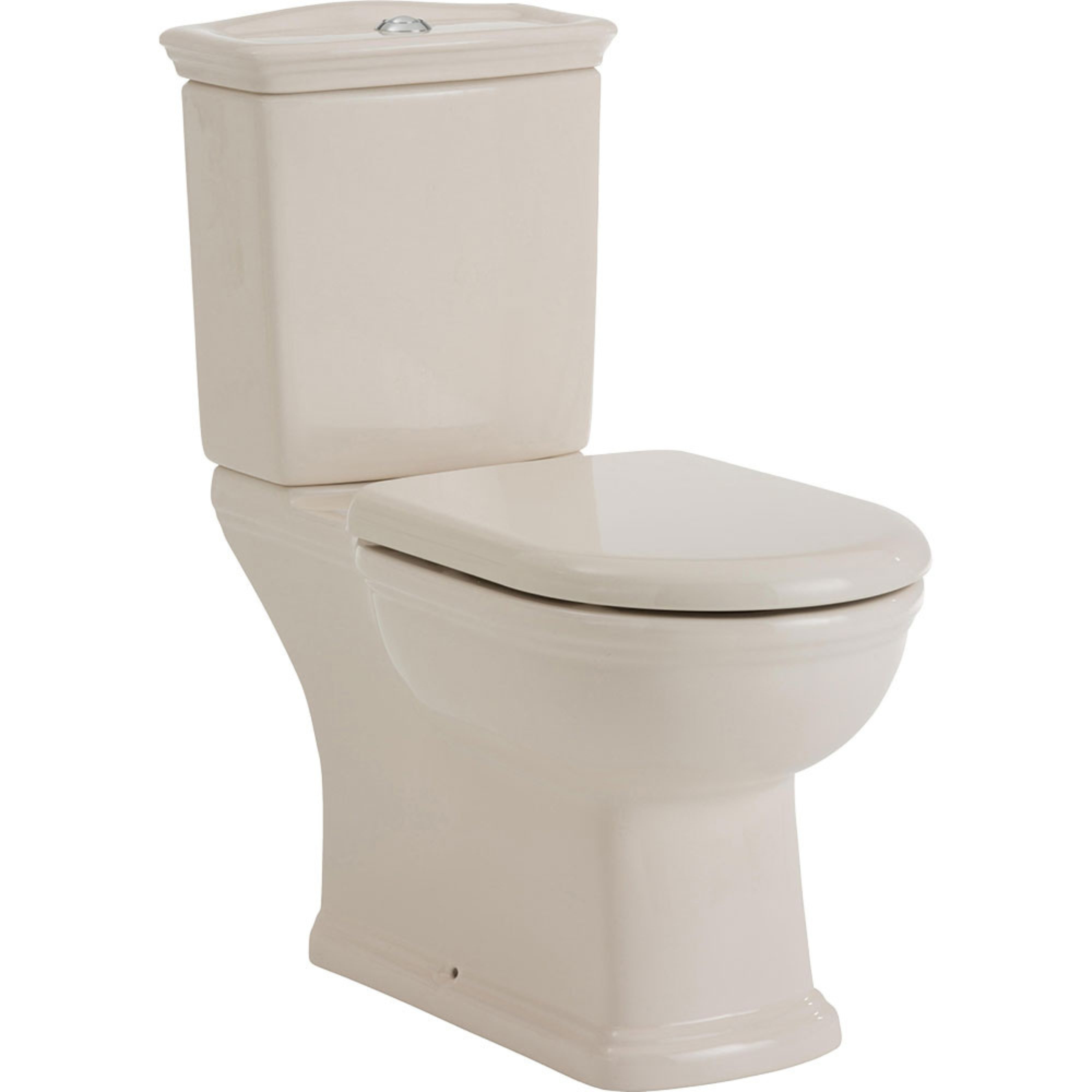 FIENZA RAK WASHINGTON CLOSE COUPLED TOILET SUITE IVORY WITH S-TRAP