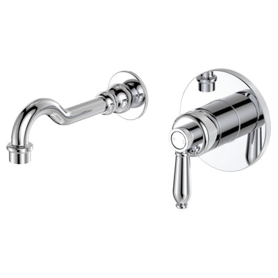 FIENZA ELEANOR WALL BASIN/BATH MIXER SET 215MM CHROME