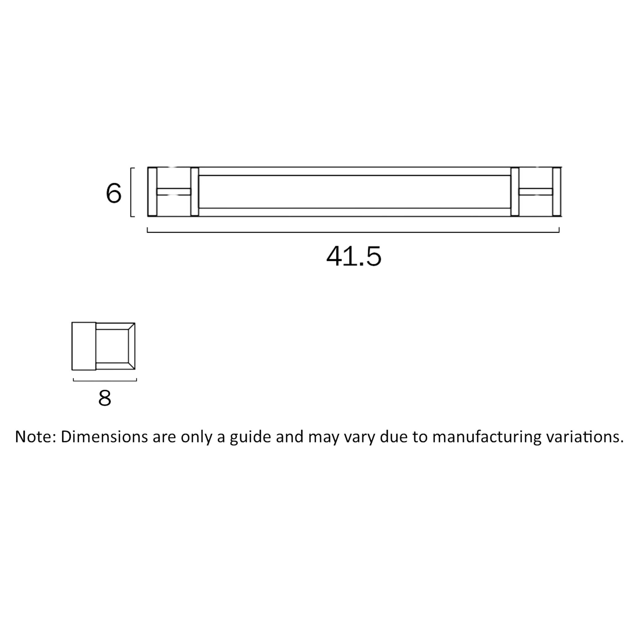 TELBIX GILSON VANITY LED WALL LIGHT BLACK 415MM