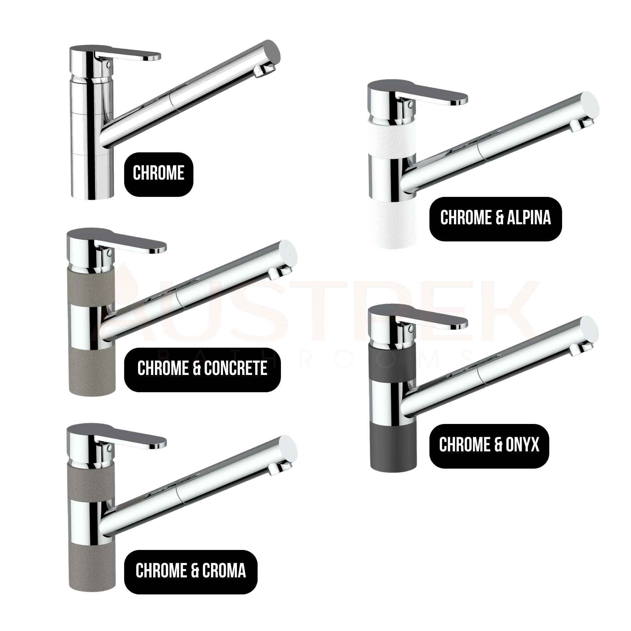 ARMANDO VICARIO ISA PULL-OUT SINK MIXER CHROME AND CROMA