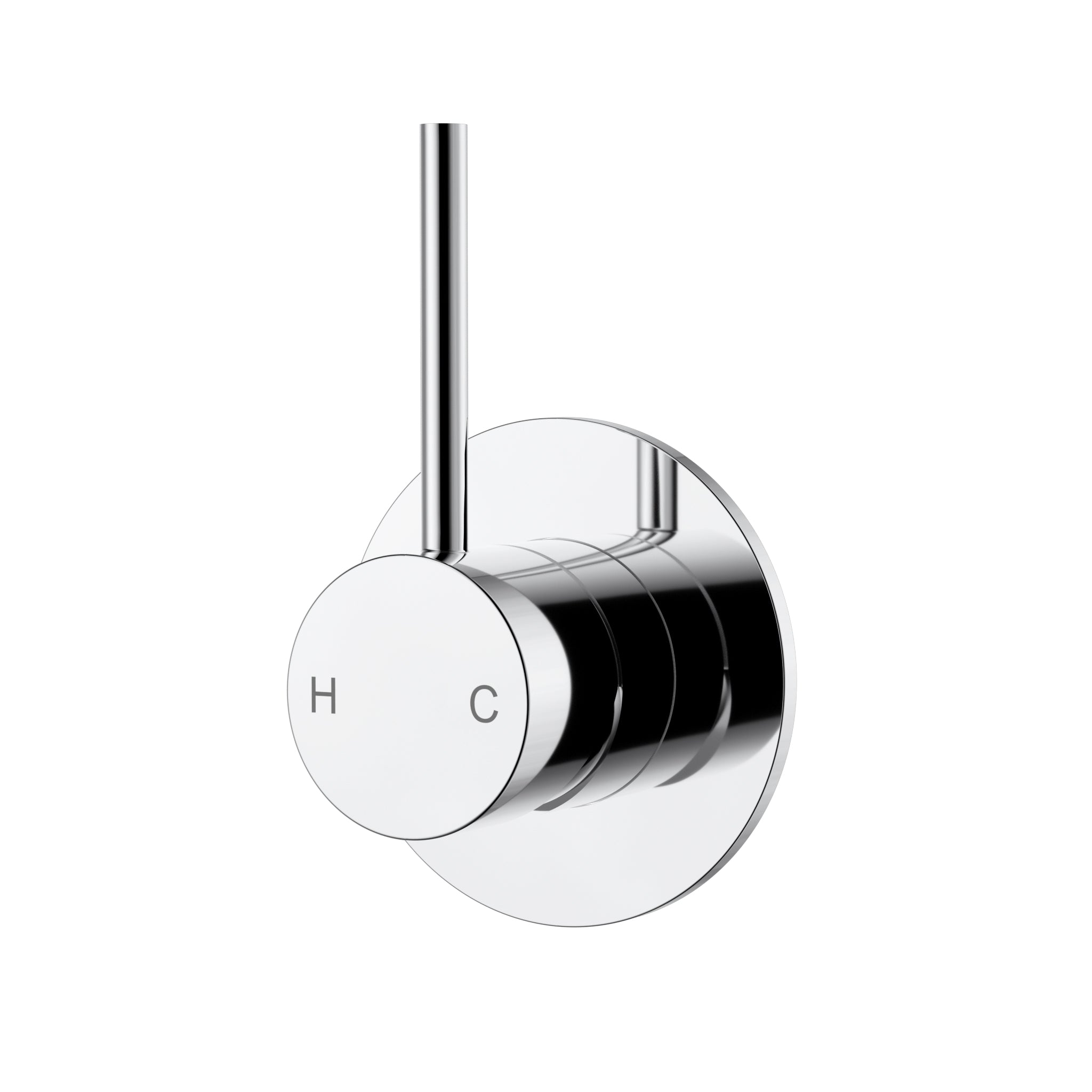 IKON OTUS SLIMLINE LEVER UP WALL MIXER TRIM KIT WITH BODY CHROME