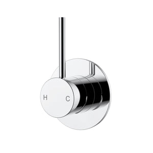 IKON OTUS SLIMLINE LEVER UP WALL MIXER TRIM KIT WITH BODY CHROME