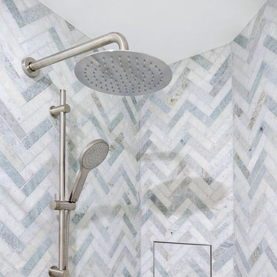FIENZA KAYA SHOWER ARM 400MM BRUSHED NICKEL