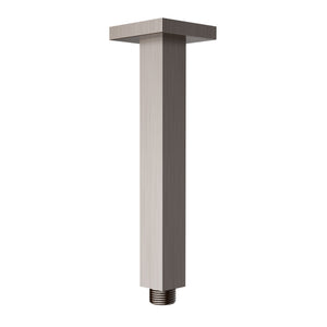 IKON SQUARE VERTICAL SHOWER ARM 310MM BRUSHED NICKEL