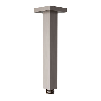 IKON SQUARE VERTICAL SHOWER ARM 310MM BRUSHED NICKEL