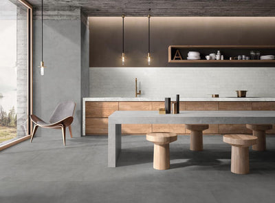 MUSES KOLOR MID GREY MATTE 600X600MM SQUARE TILE (PER BOX)