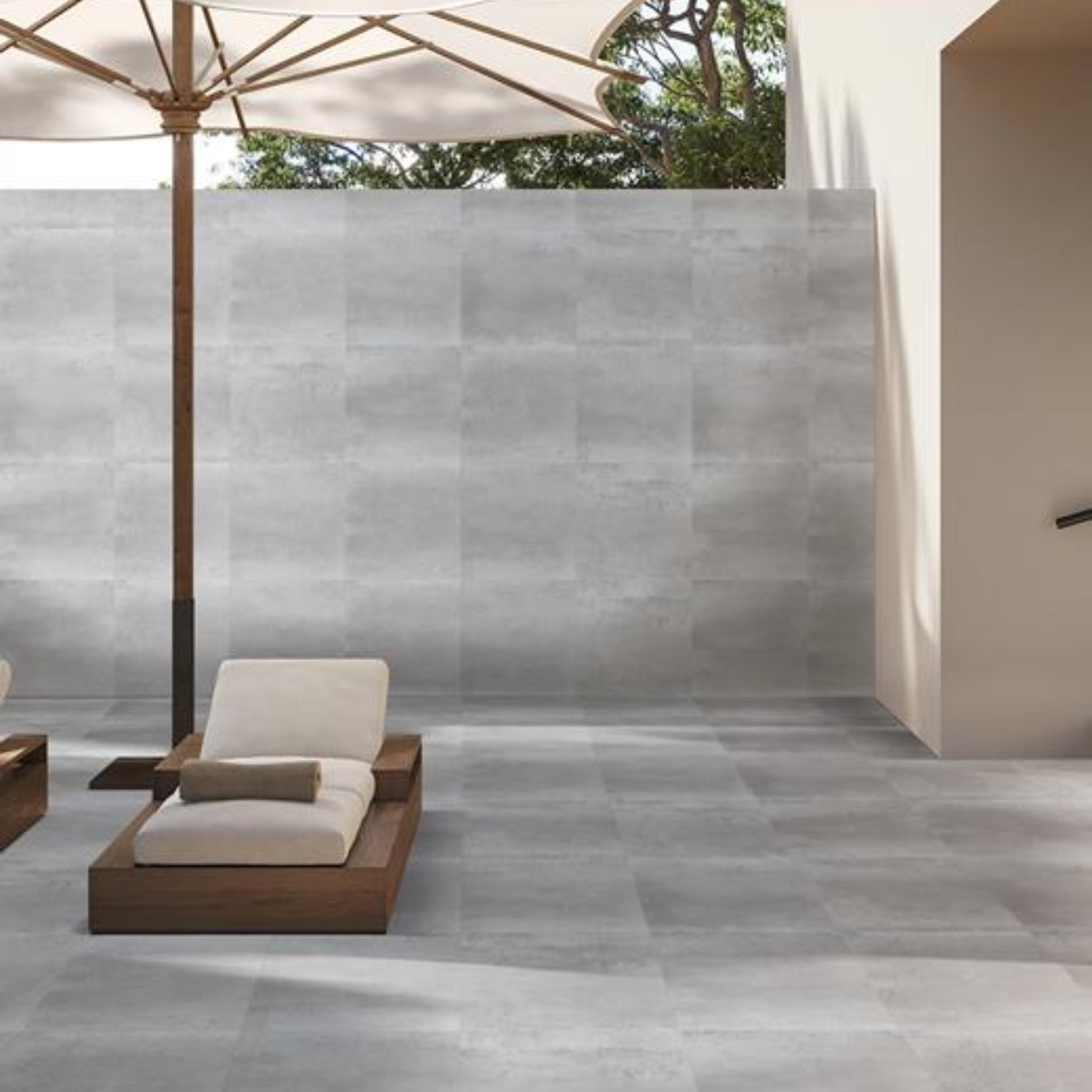 MUSES BLAZE LIGHT GREY FELLTEC 600X600MM SQUARE PAVER (PER BOX)