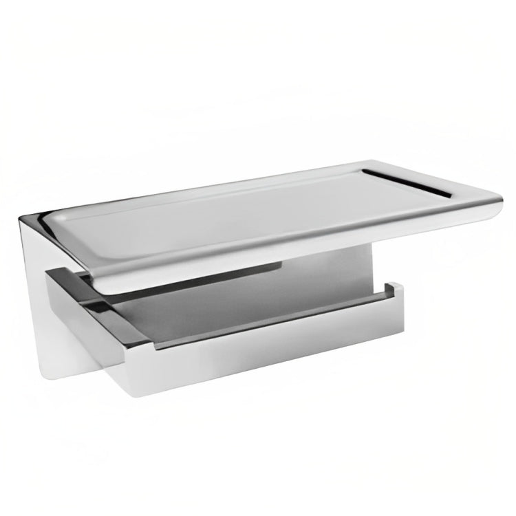 INSPIRE PAPER HOLDER WITH PHONE SHELF CHROME 140MM