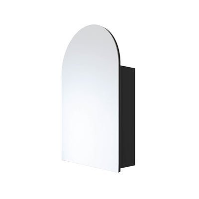 THERMOGROUP ABLAZE ARCH MIRROR CABINET BLACK 500X800MM