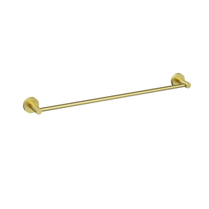 IKON OTUS SLIMLINE SS304 NON-HEATED TOWEL RAIL SINGLE 600MM BRUSHED GOLD