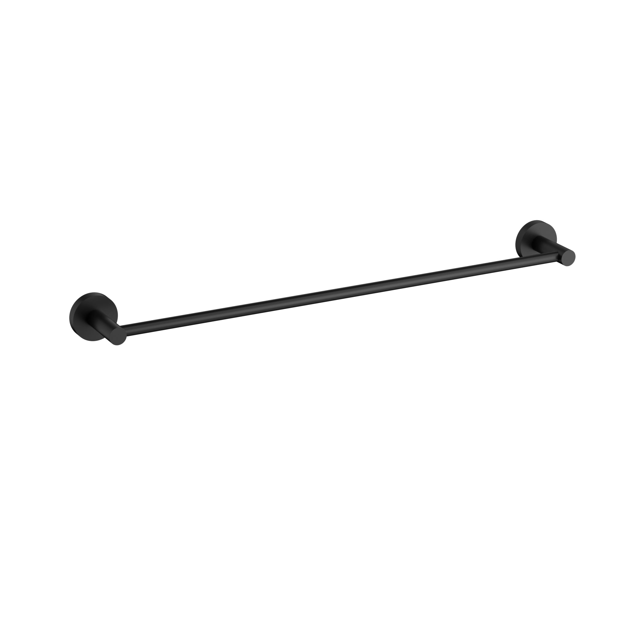 IKON OTUS SLIMLINE SS304 NON-HEATED TOWEL RAIL SINGLE 600MM MATT BLACK
