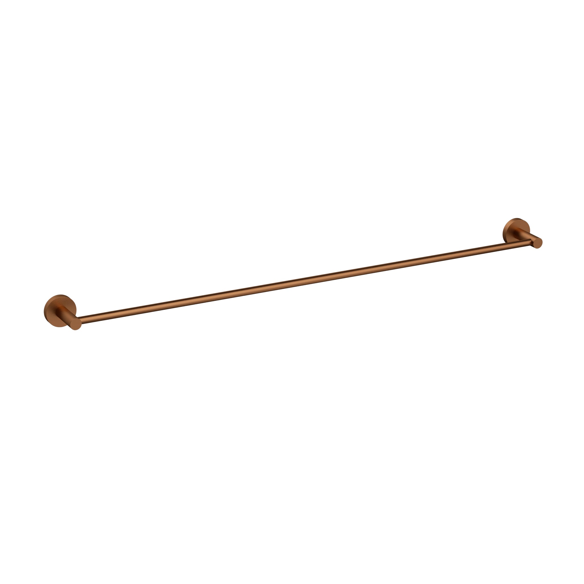 IKON OTUS SLIMLINE SS304 NON-HEATED TOWEL RAIL SINGLE 900MM BRUSHED COPPER