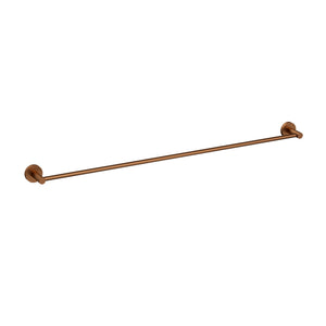 IKON OTUS SLIMLINE SS304 NON-HEATED TOWEL RAIL SINGLE 900MM BRUSHED COPPER