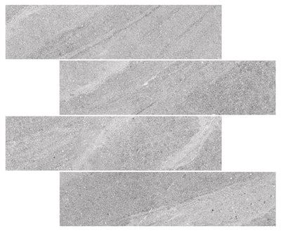 MUSES CREST LIGHT GREY FELLTEC 75X300MM SUBWAY TILE (PER BOX)