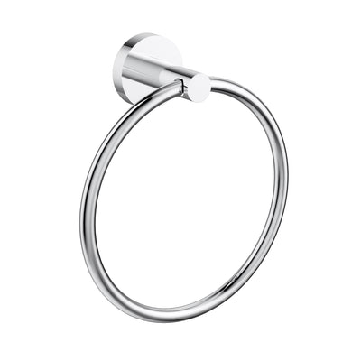 IKON OTUS SLIMLINE TOWEL RING 190MM CHROME