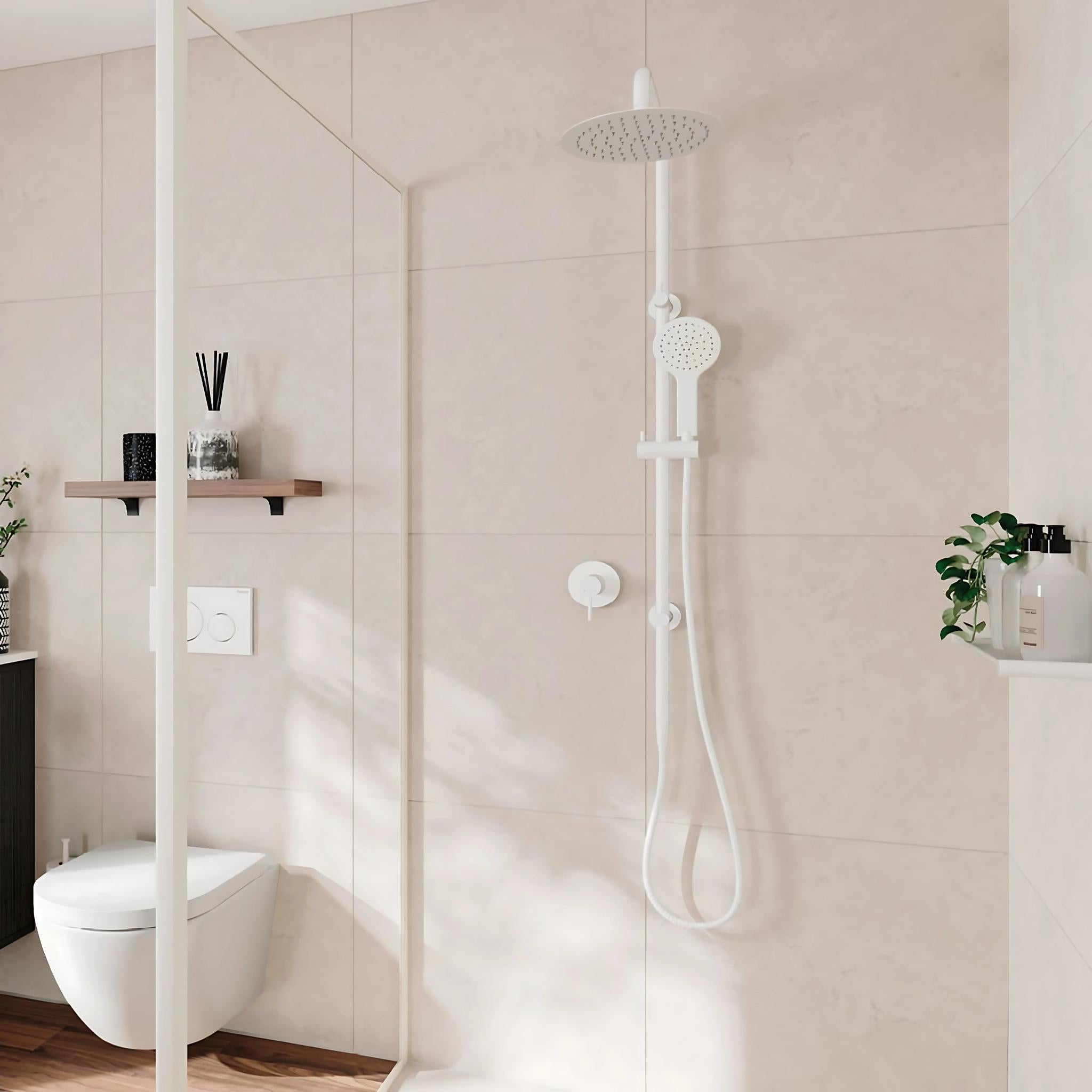 FIENZA KAYA TWIN SHOWER MATTE WHITE