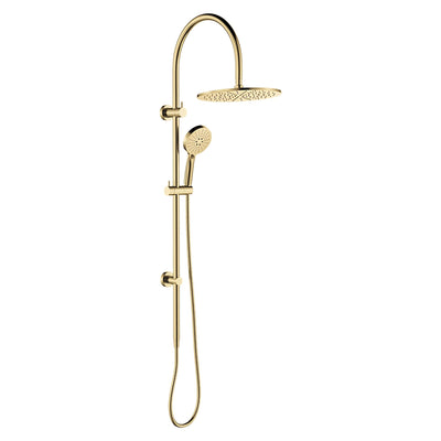 FIENZA EMPIRE SLIM CURVED TWIN SHOWER URBAN BRASS