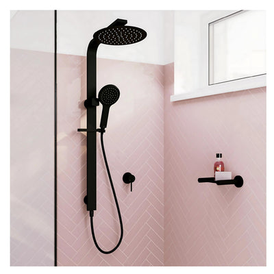 FIENZA KAYA DELUXE TWIN SHOWER MATTE BLACK