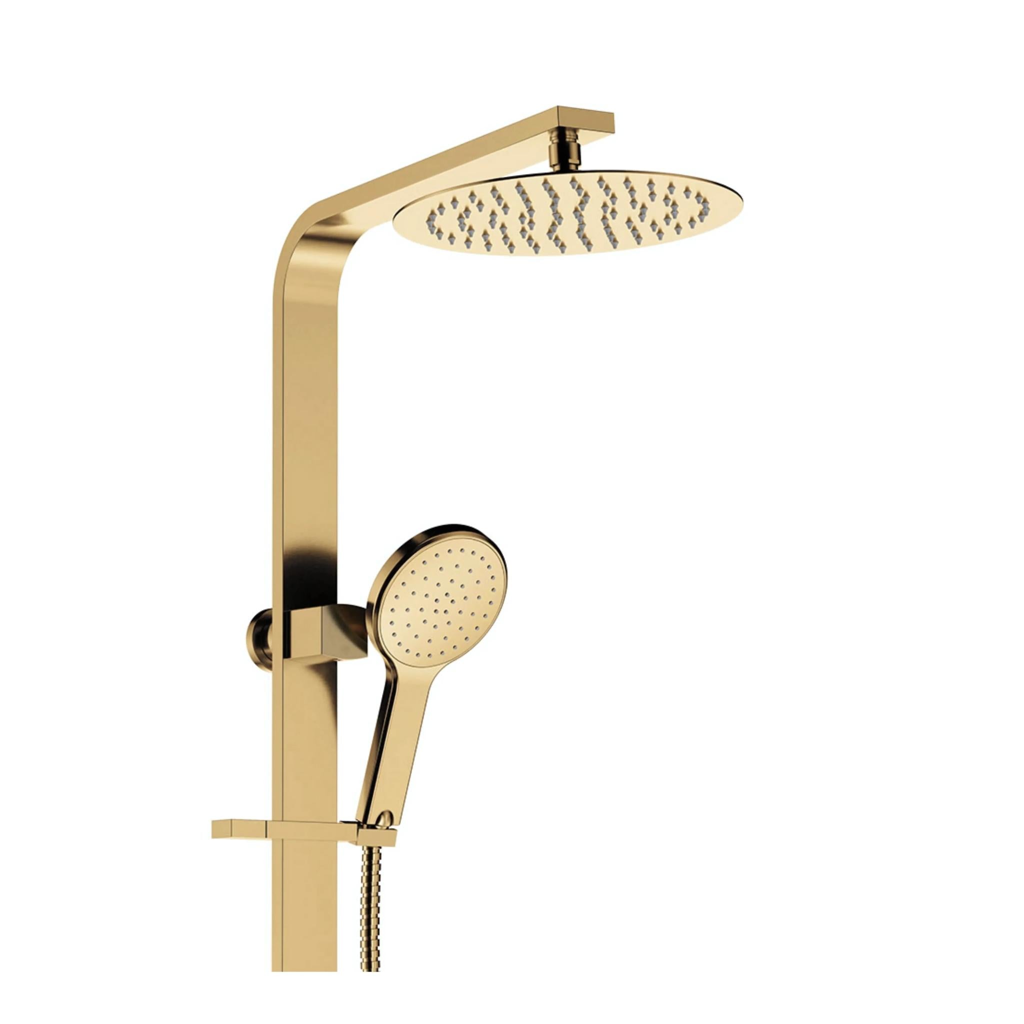FIENZA KAYA DELUXE TWIN SHOWER URBAN BRASS