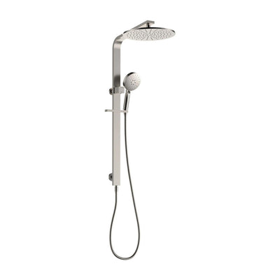 FIENZA EMPIRE SLIM DELUXE TWIN SHOWER BRUSHED NICKEL