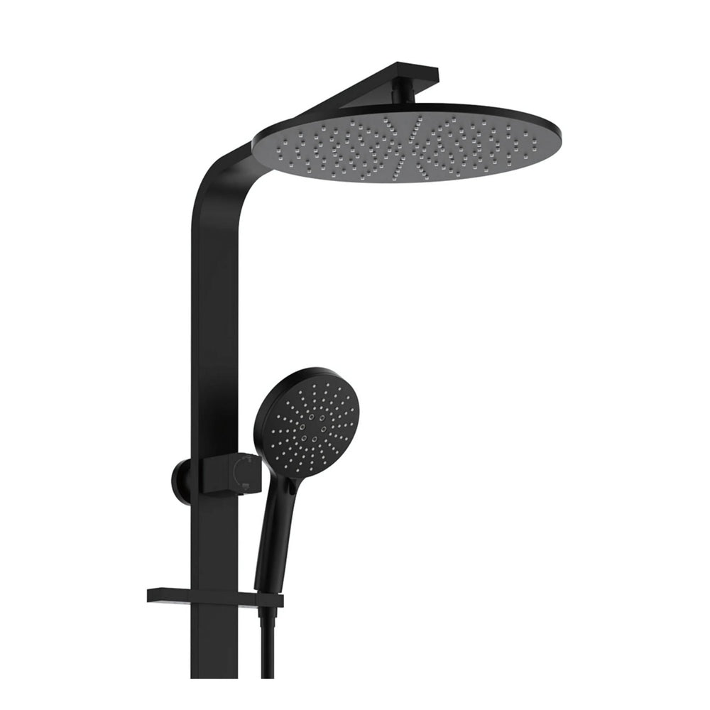 FIENZA EMPIRE SLIM DELUXE TWIN SHOWER MATTE BLACK