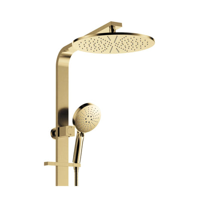 FIENZA EMPIRE SLIM DELUXE TWIN SHOWER URBAN BRASS