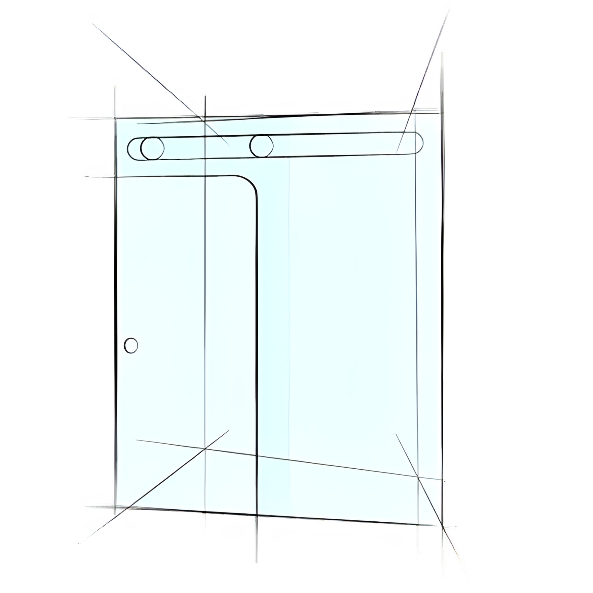VEROTTI CITY LIFE CUSTOM FRAMELESS SLIDING SHOWER SCREEN SERIES