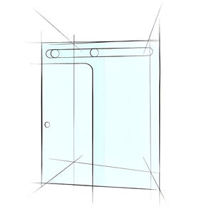 VEROTTI CITY LIFE CUSTOM FRAMELESS SLIDING SHOWER SCREEN SERIES