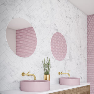 THERMOGROUP ABLAZE ROUND POLISHED EDGE MIRROR WITH DEMISTER 800MM