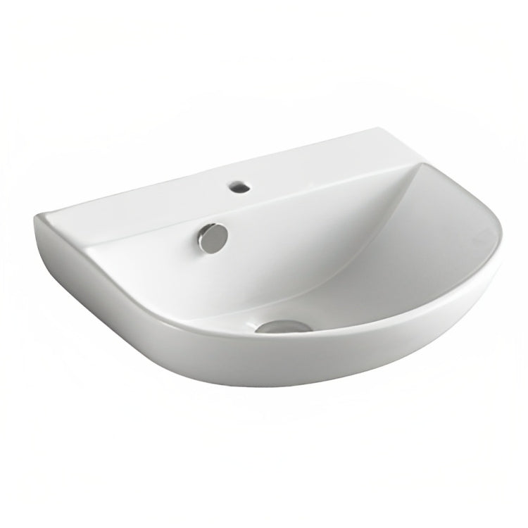 INSPIRE WELLNESS WALL HUNG BASIN GLOSS WHITE 430MM