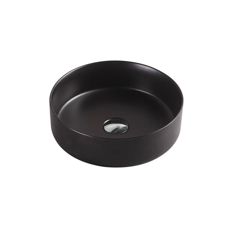 POSEIDON FINE CERAMIC BASIN MATTE BLACK 346MM