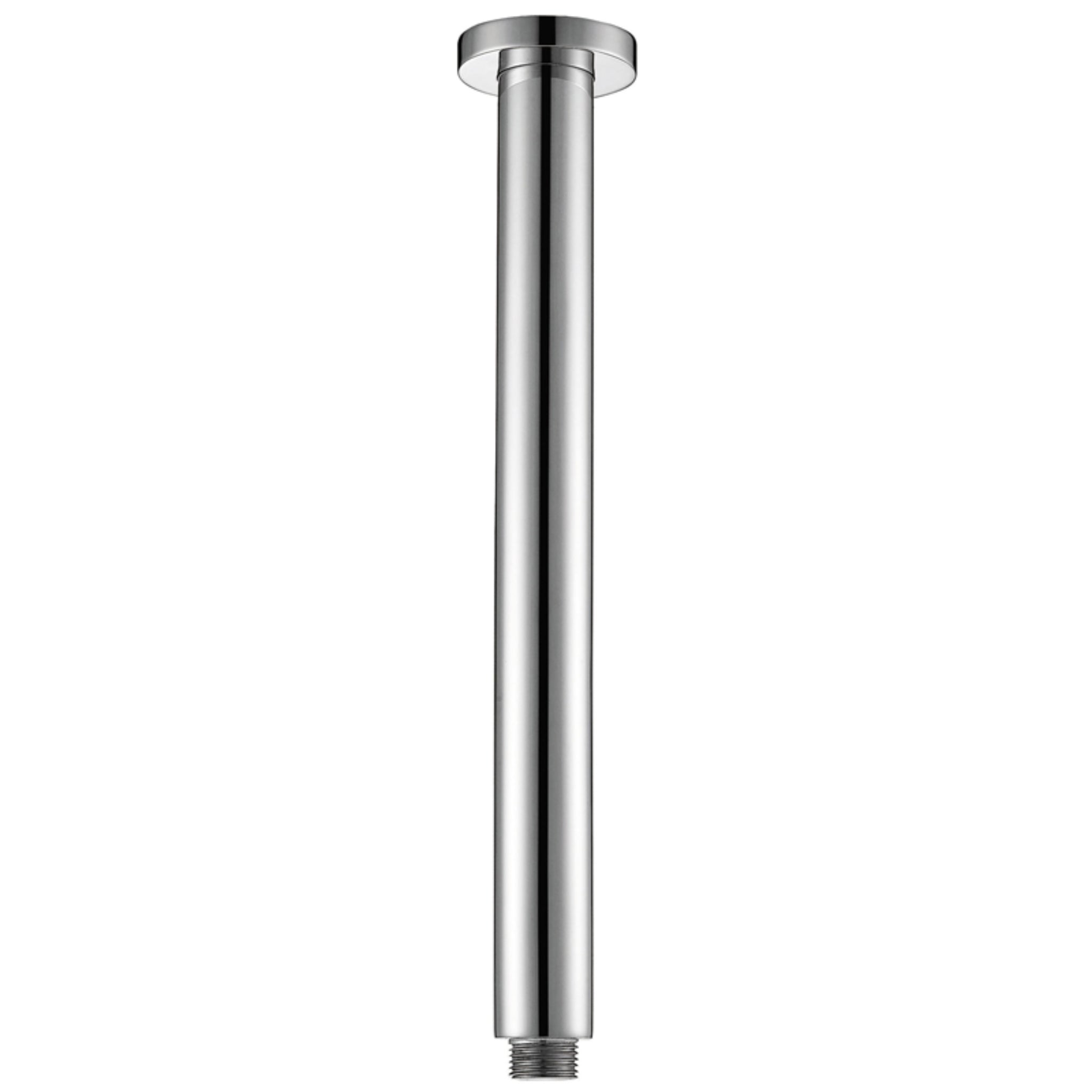 IKON ROUND VERTICAL SHOWER ARM 470MM CHROME