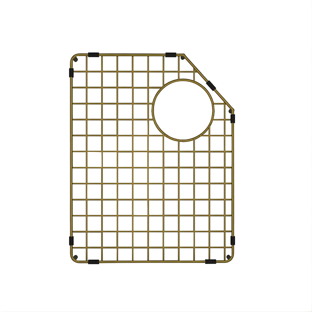 TURNER HASTINGS CHESTER LEFT HAND SIDE PROTECTIVE STAINLESS STEEL GRID 405MM BRUSHED BRASS