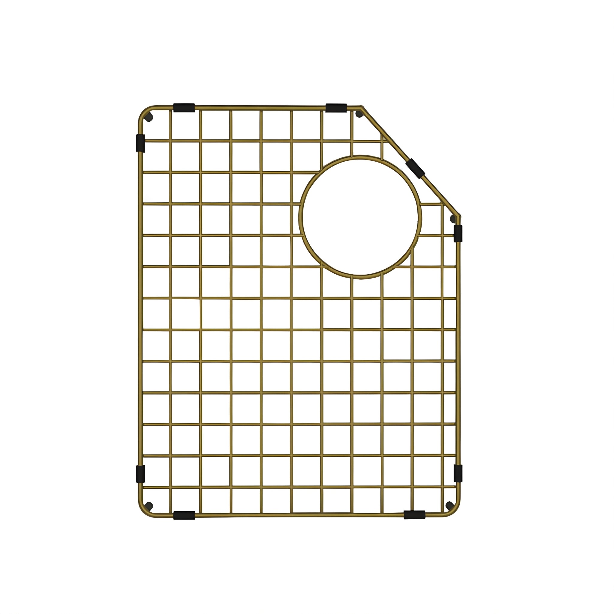 TURNER HASTINGS CHESTER LEFT HAND SIDE PROTECTIVE STAINLESS STEEL GRID 405MM BRUSHED BRASS